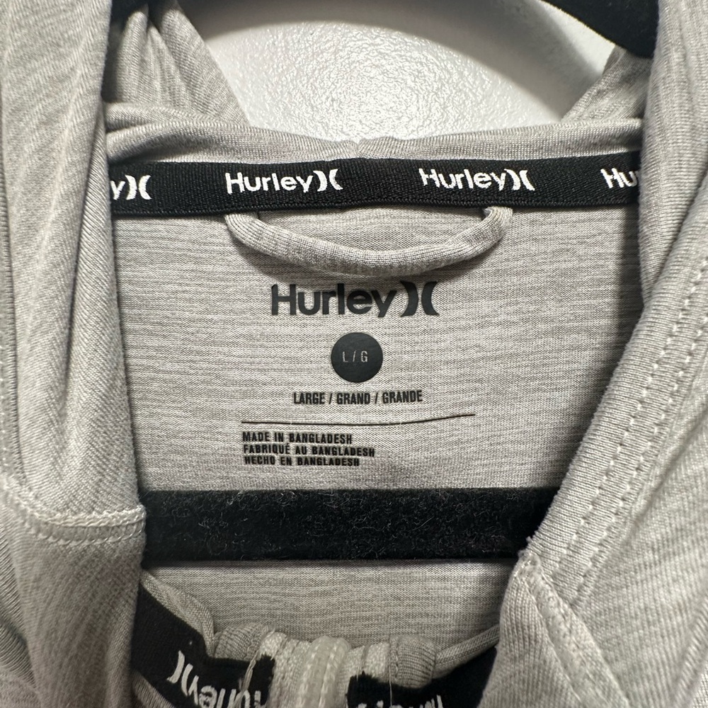 Hurley Light Gray Zip-Up Hoodie - Picture 4 of 9
